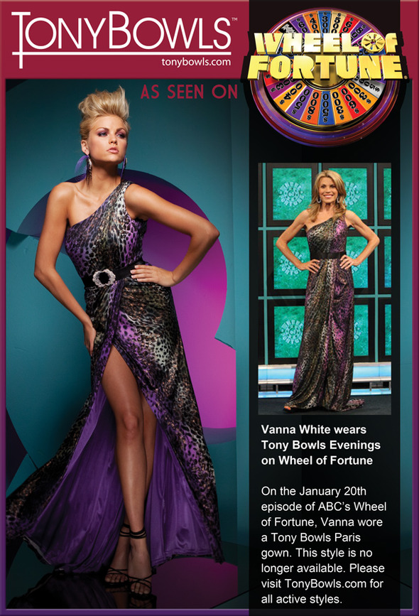 Cinderella's Gowns Prom Dresses Vanna White wows on Wheel of Fortune!