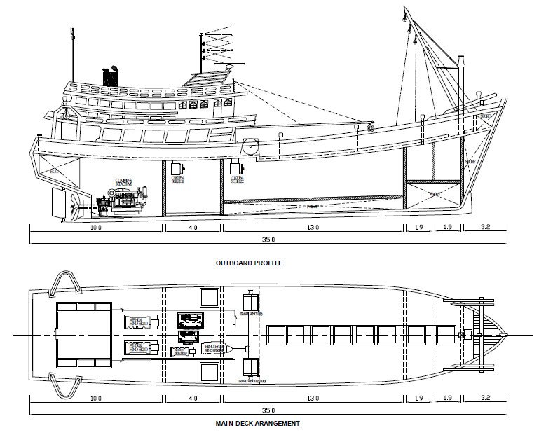 marinerthai แบบเรือประมงไทย (Thai Fishing Vessel Drawing)