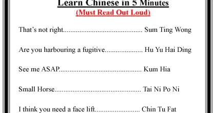 learn chinese in 5 minutes must read out loud learn chinese in 5 minutes