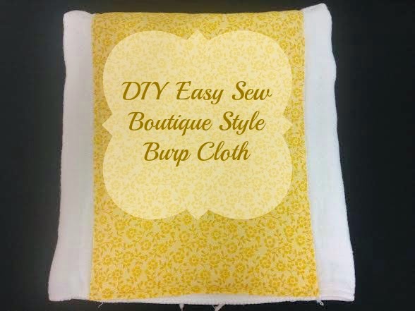 DIY, Easy to Sew, Burp Cloth, Baby Gifts, Handmade, Boutique