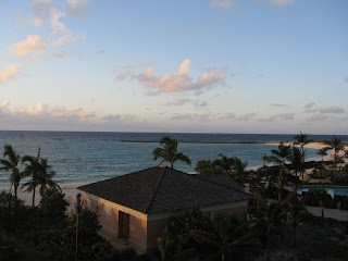 View of the ocean looking left from our balcony