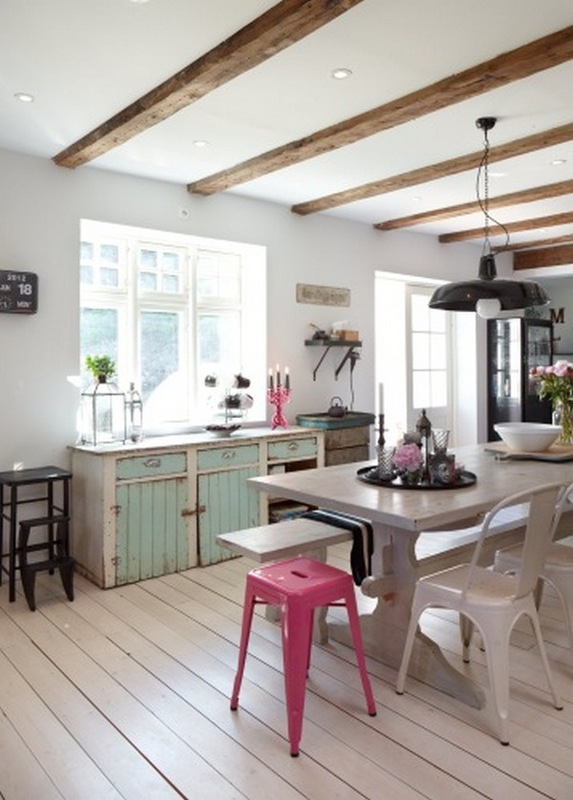 Muebles de cocina estilo retro: podemos apilar detalles a modo de ...