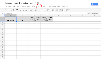 How to create a form using Google docs How to create a form using Google docs ScreenShot