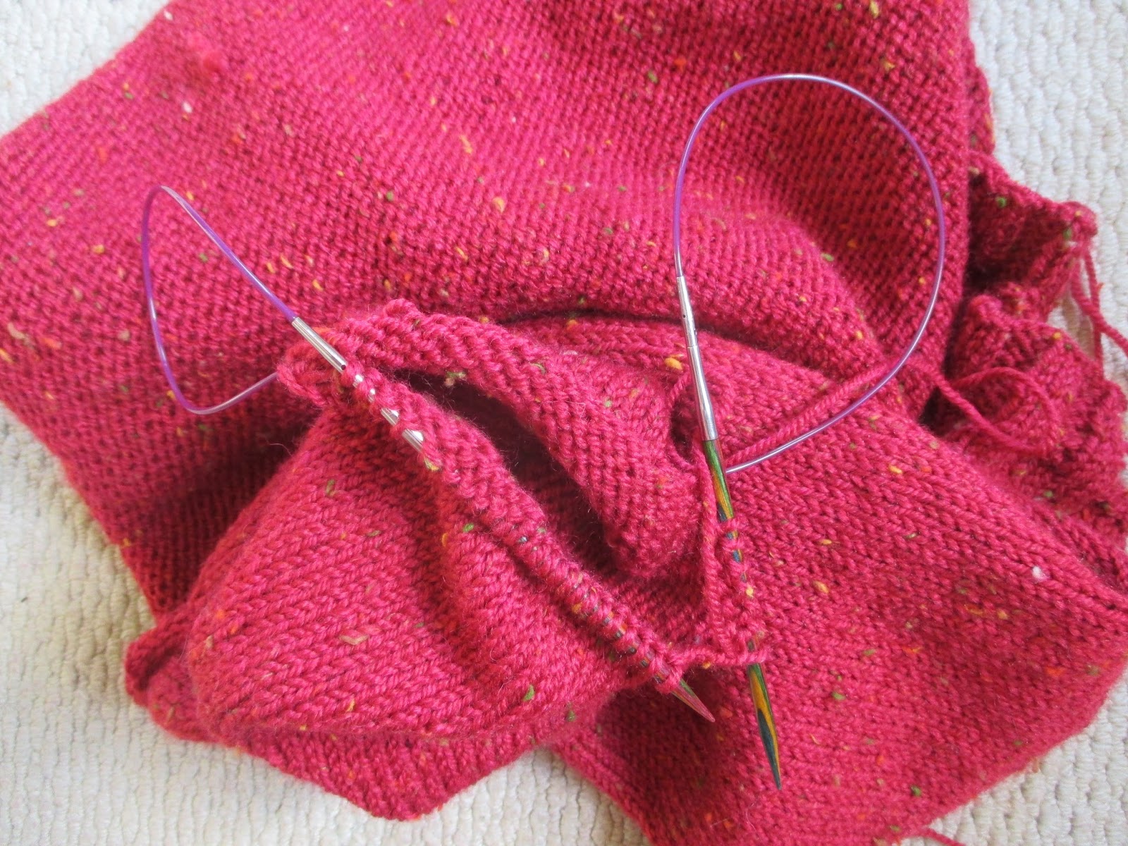 Three Stories High Knitting with a MAGIC LOOP tutorial