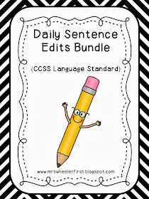 Mrs. Wheeler's First Grade Tidbits: Daily Sentence Editing