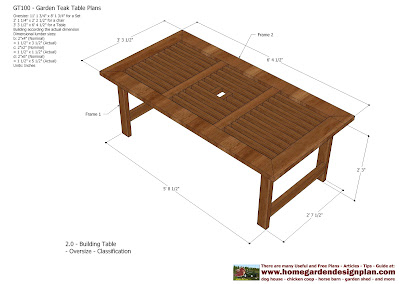 garden plans: GT100 - Garden Teak Tables - Woodworking Plans - Outdoor 
