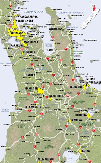 Coromandel Map City Regional