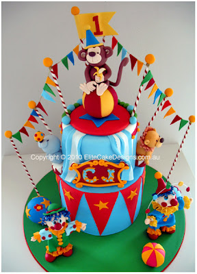 Carnival Birthday Cakes on Couple In Making Beautiful Cakes     Circus Cake For Raisa S Birthday