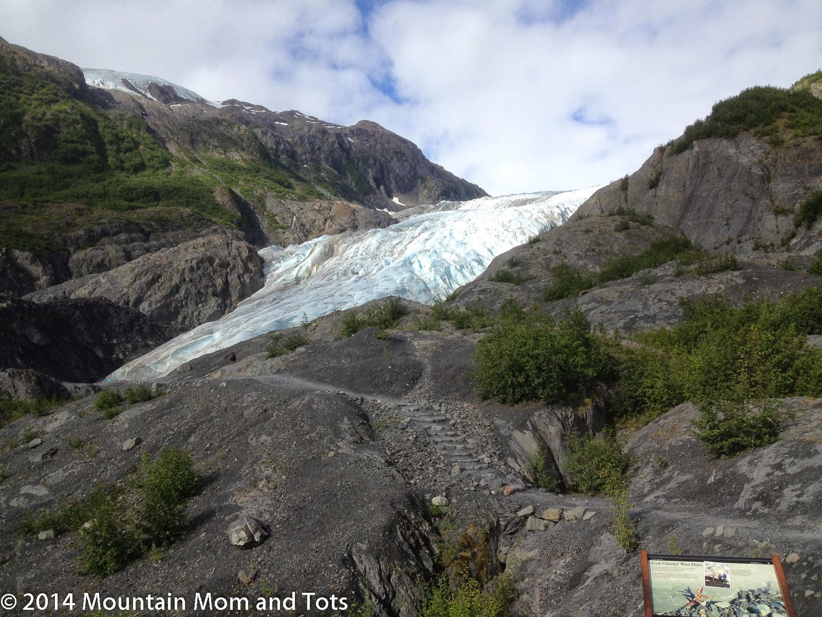 exit glacier kenai fjords national park alaska mountain mom and tots