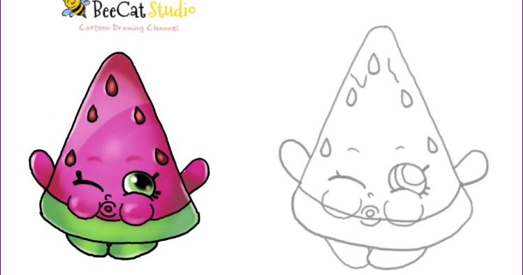 Shopkin World: How to draw Shopkins season 1 | Melonie Pips | Ultra rare