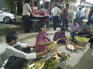 Hawkers along "Guwahati Riverside Promenade".