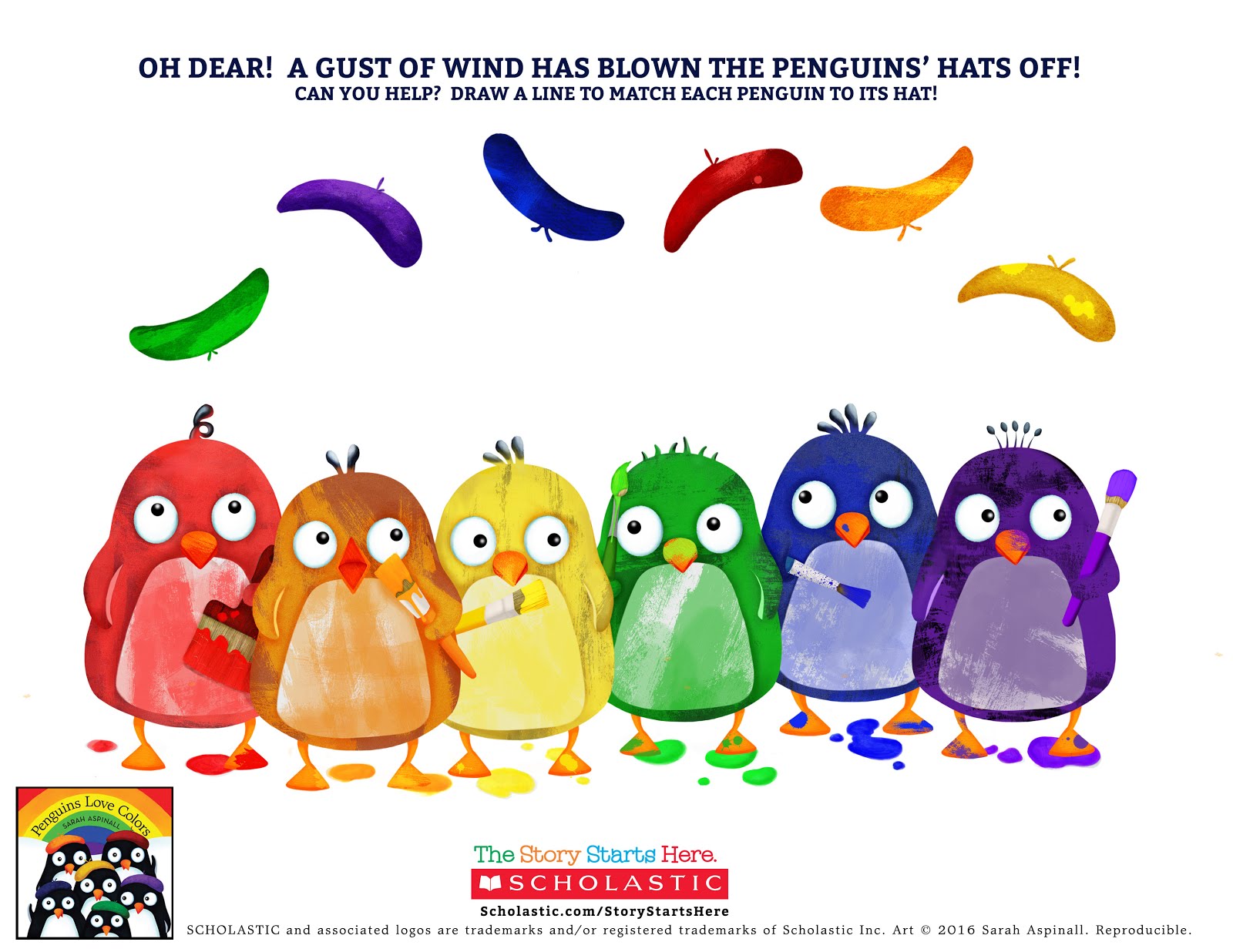 Penguins Love Colors by Sarah Aspinall