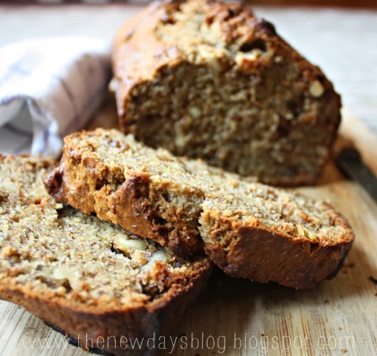 The New Days Blog Recipe Healthy Banana Bread with Walnuts and Flaxseed