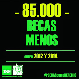 85.000 BECAS MENOS ENTRE 2012 Y 2014