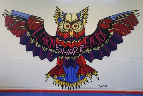 Smart Class Feather Wings Mural