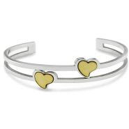 Golden Plated Hearts Stainless Steel Bangle Rp.359.550