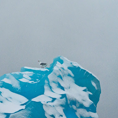 Iceberg de hielo azul
