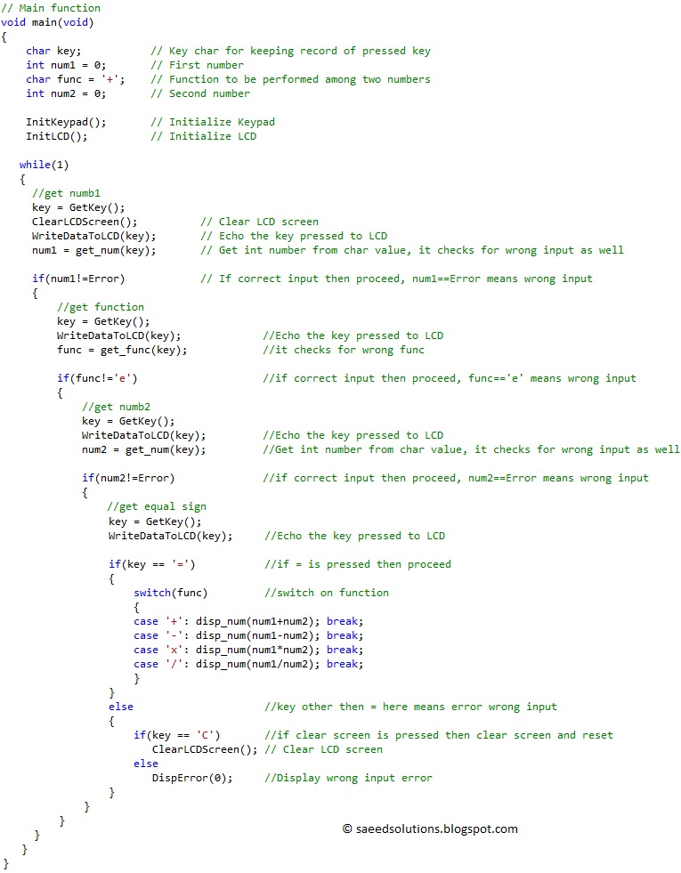 PIC16F628A based simple calculator (Code+Proteus simulation) Saeed's Blog