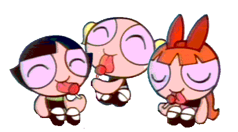 LAS CHICAS SUPERPODEROSAS BEBES Las Chicas Superpoderosas bebés con su chupetín
