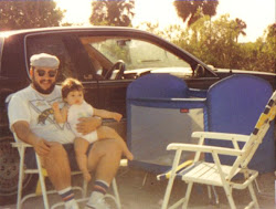 Aramis Gonzalez Gonzalez Con Mi Hija Darlene, Mayo 13 de 1990 En La Playa, En Tampa, Florida, EEUU