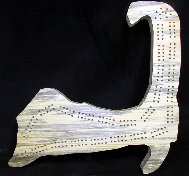 Splinters Woodworks Custom Cape Cod Cribbage Board