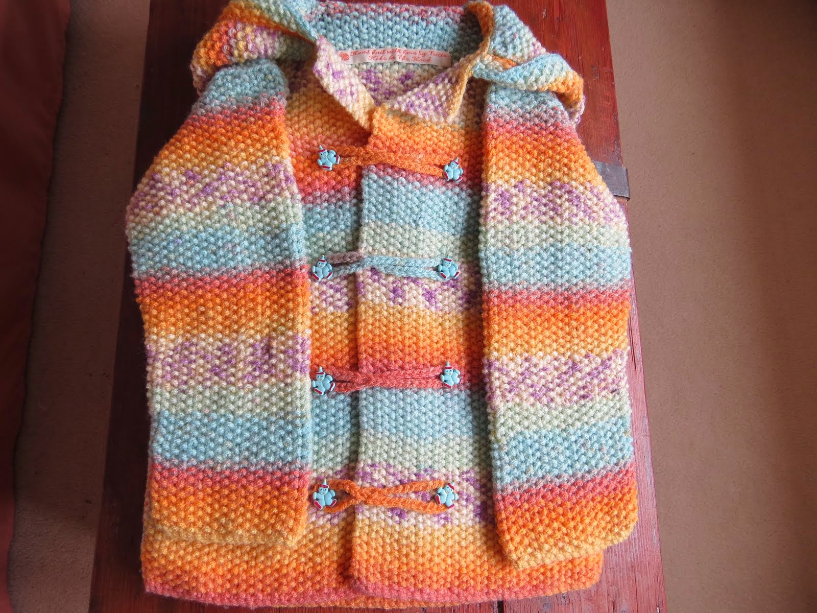 Rainbow Hand-knit Hoodie