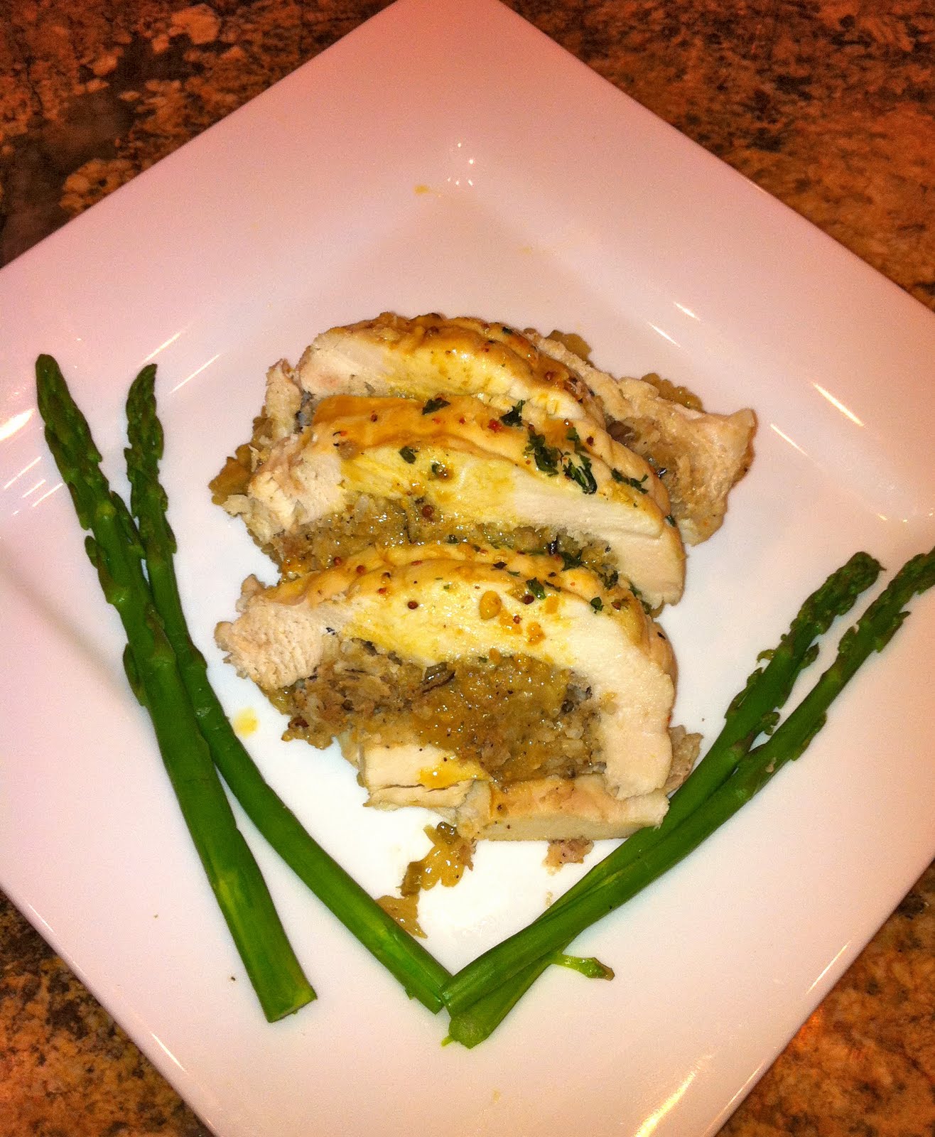 TASTE OF HAWAII STUFFED CHICKEN BREAST WITH RISOTTO