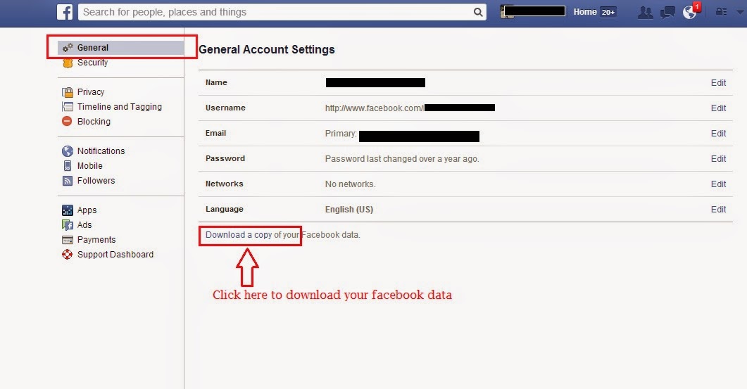 How to Download Your Facebook Account Information ? Just Trick 4 You