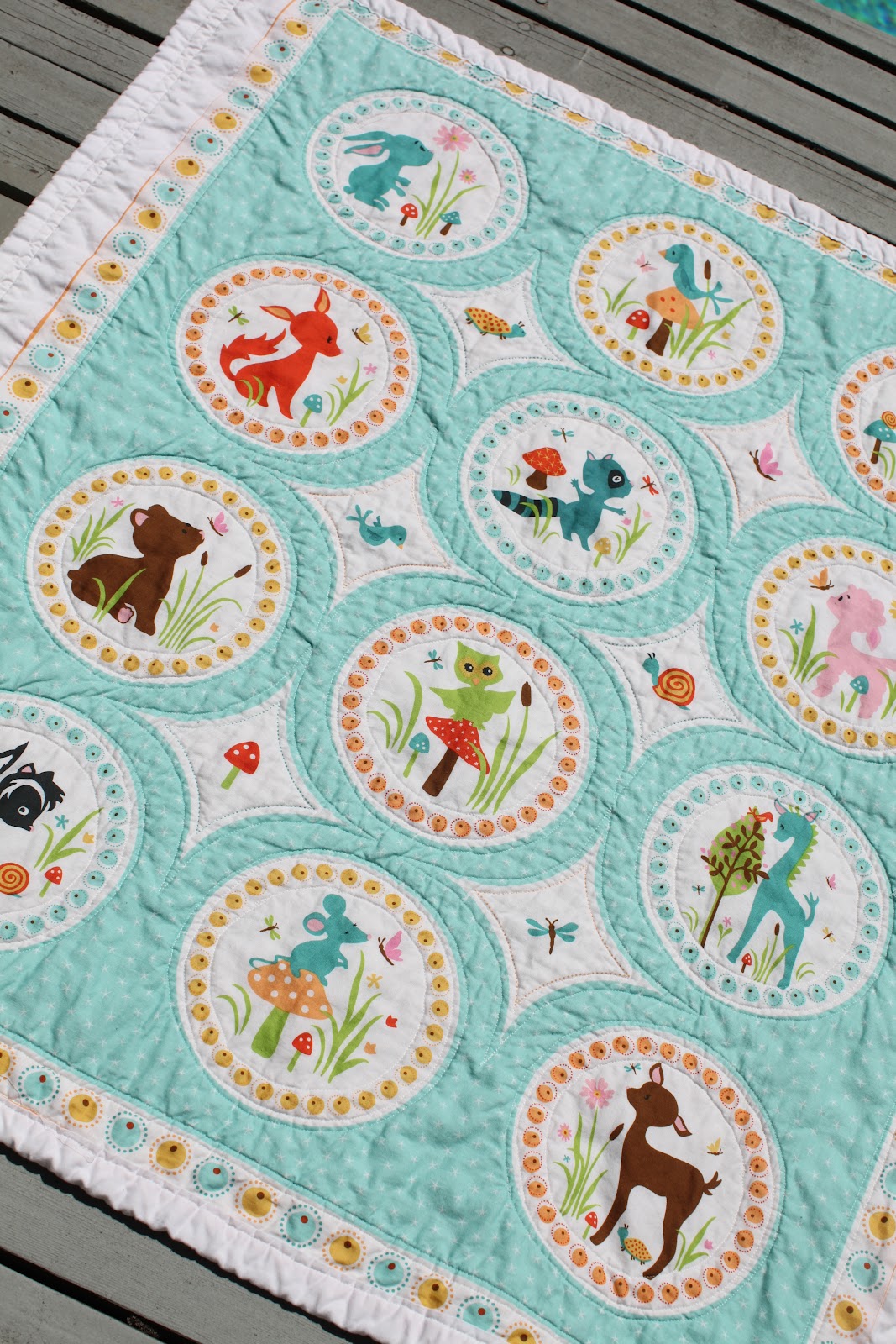 Oh. THAT Annelie... DIY Project "Quicky" Yard Panel Baby Blanket