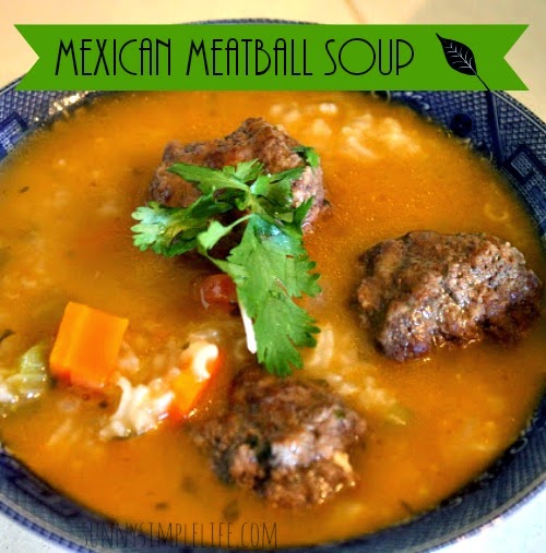 Sunny Simple Life Mexican Meatball Soup