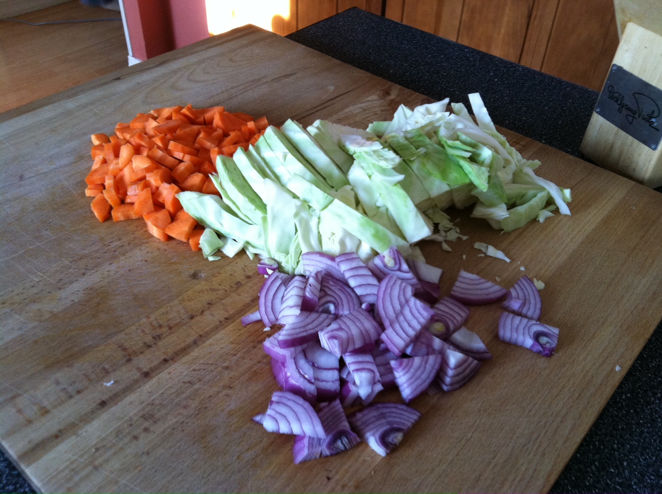 SourdoughNative Savory German Brat, Cabbage and Onion Supper
