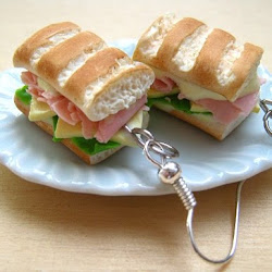 Sandwich earrings