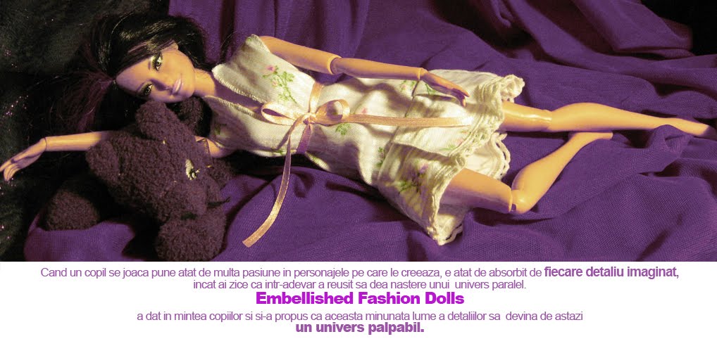 Embellished fashion dolls