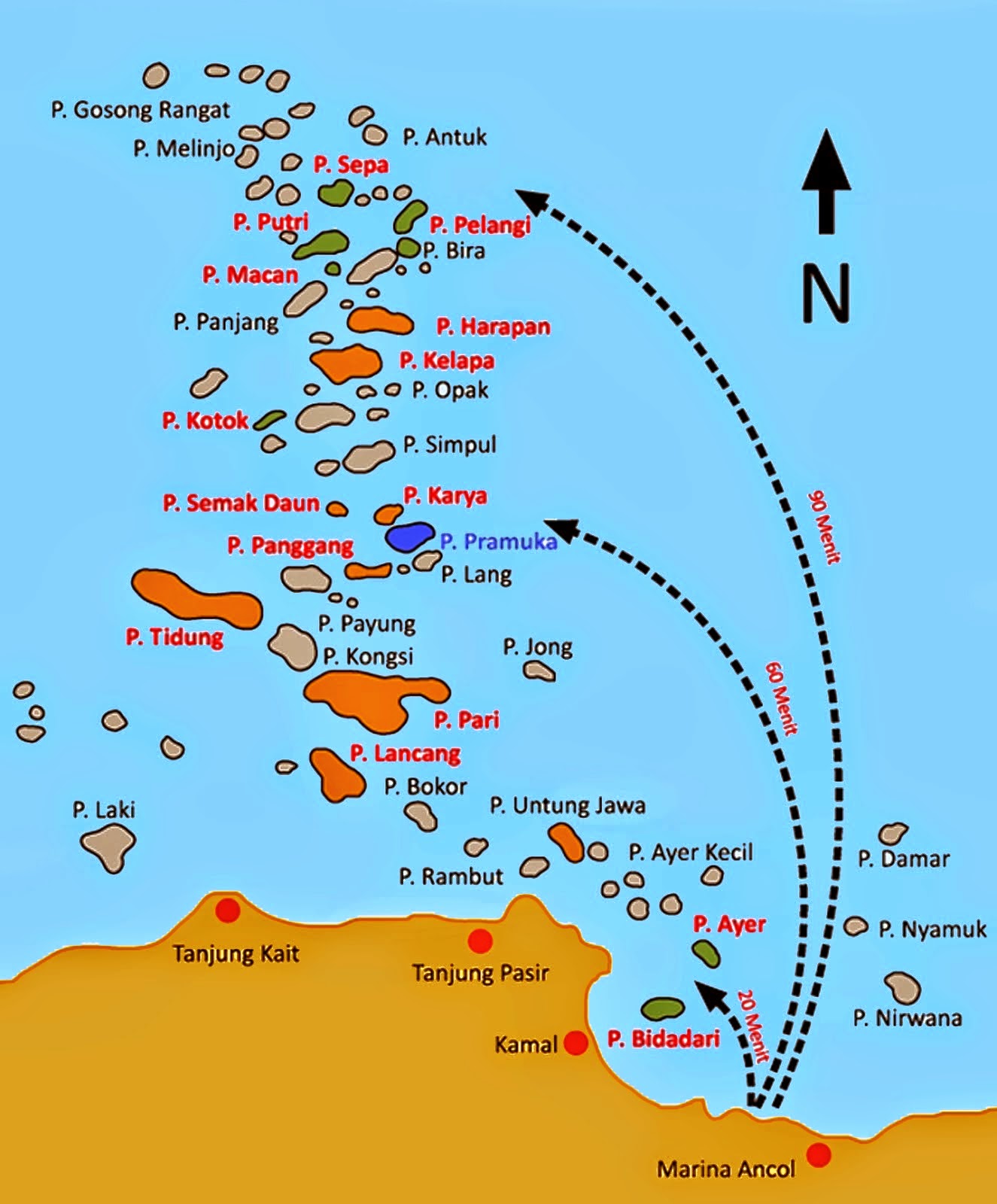 Peta Pulauseribu