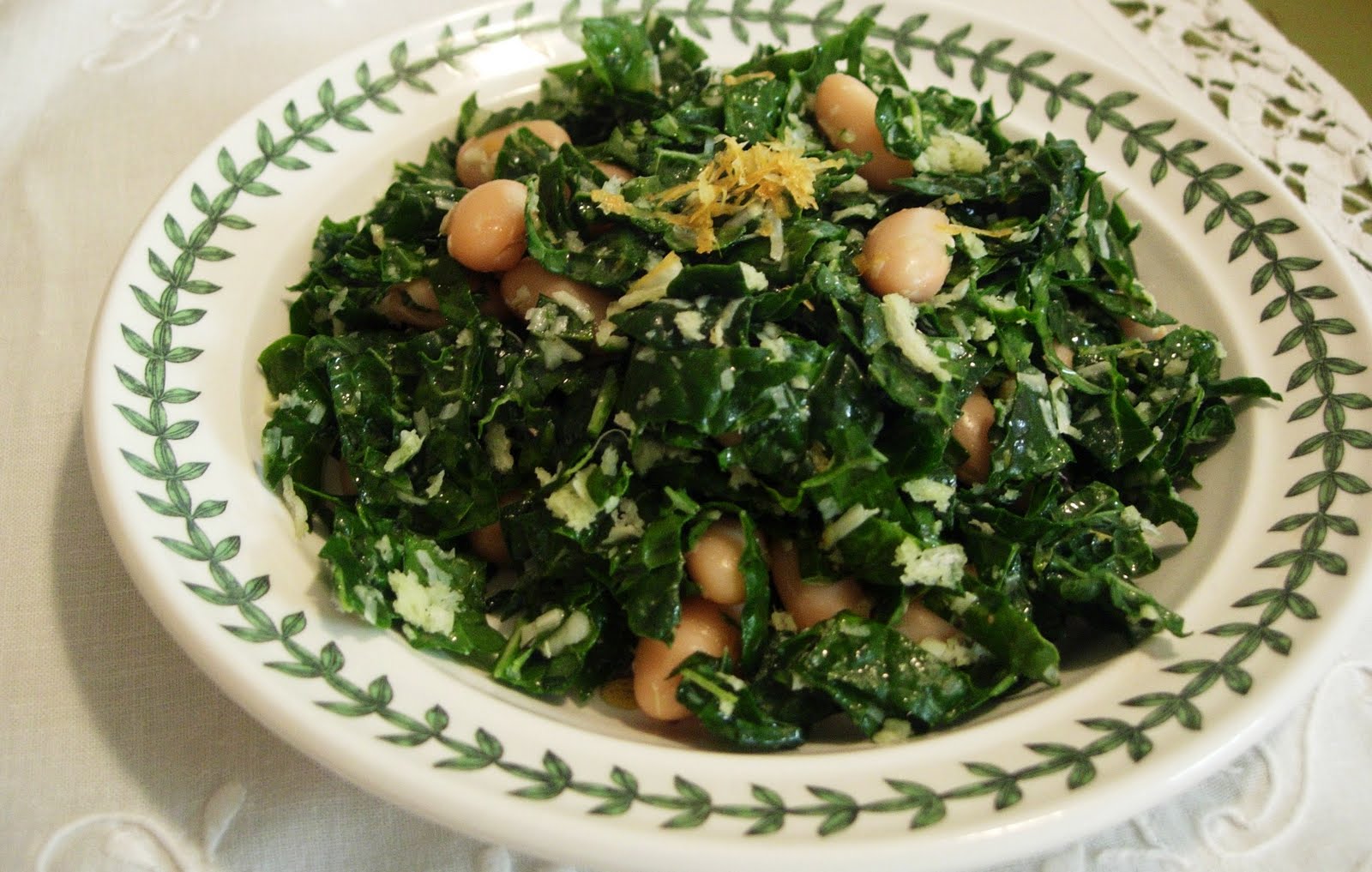A Table For Rue, Please Tuscan Kale & Cannellini Bean Salad