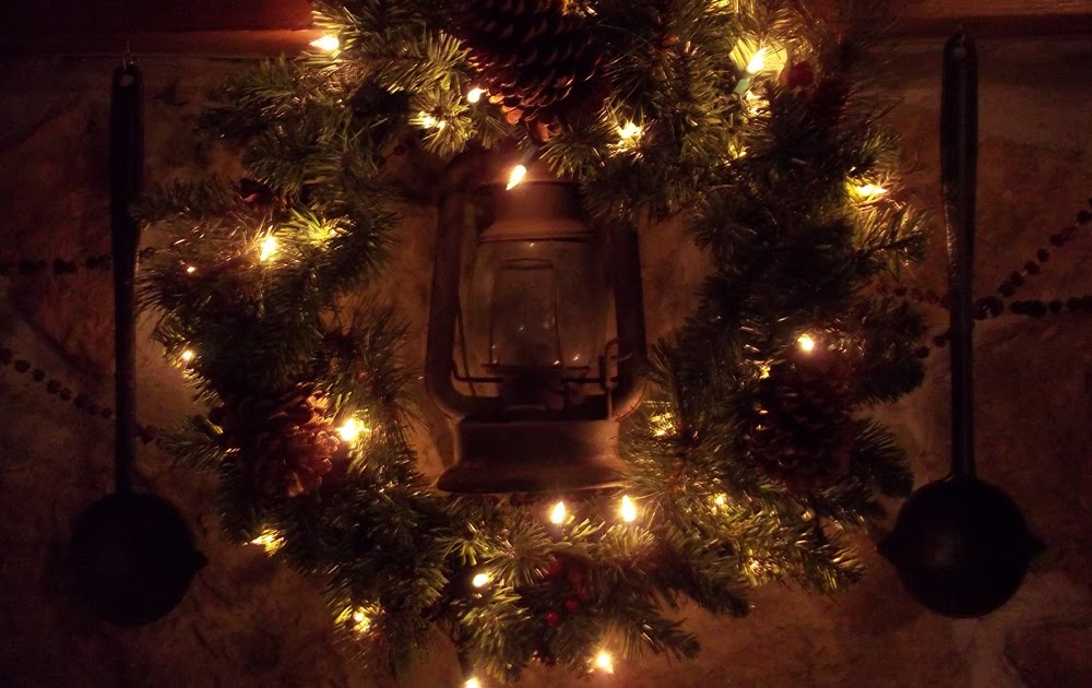 York Mountain Primitives: Rustic Farmhouse Fireplace Mantel ~ Christmas