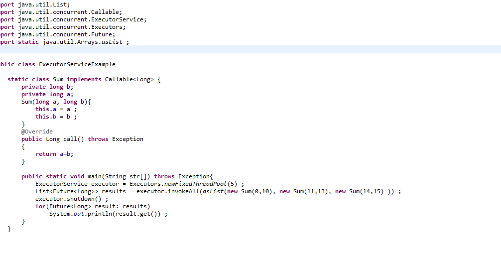 Programmer's Stack Java ExecutorService Example