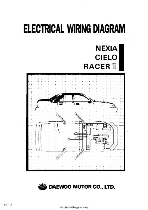  Electricite: Daewoo Electrical Wiring Diagram (Nexia Cielo Racer II