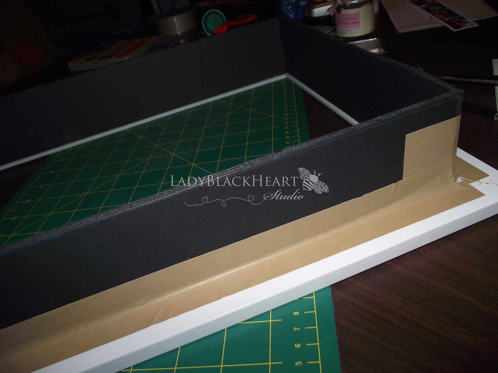 LadyBlackHeart Studio DIY Baby Shower Keepsake Frame Shadow Box