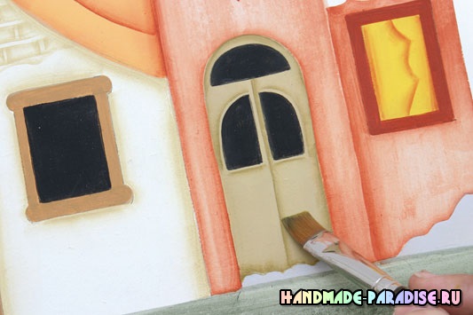 Вешалка из фанеры с росписью в стиле кантри Вешалка из фанеры с росписью в стиле кантри