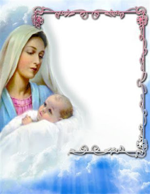 Marco para fotos inspirado en la Virgen María
