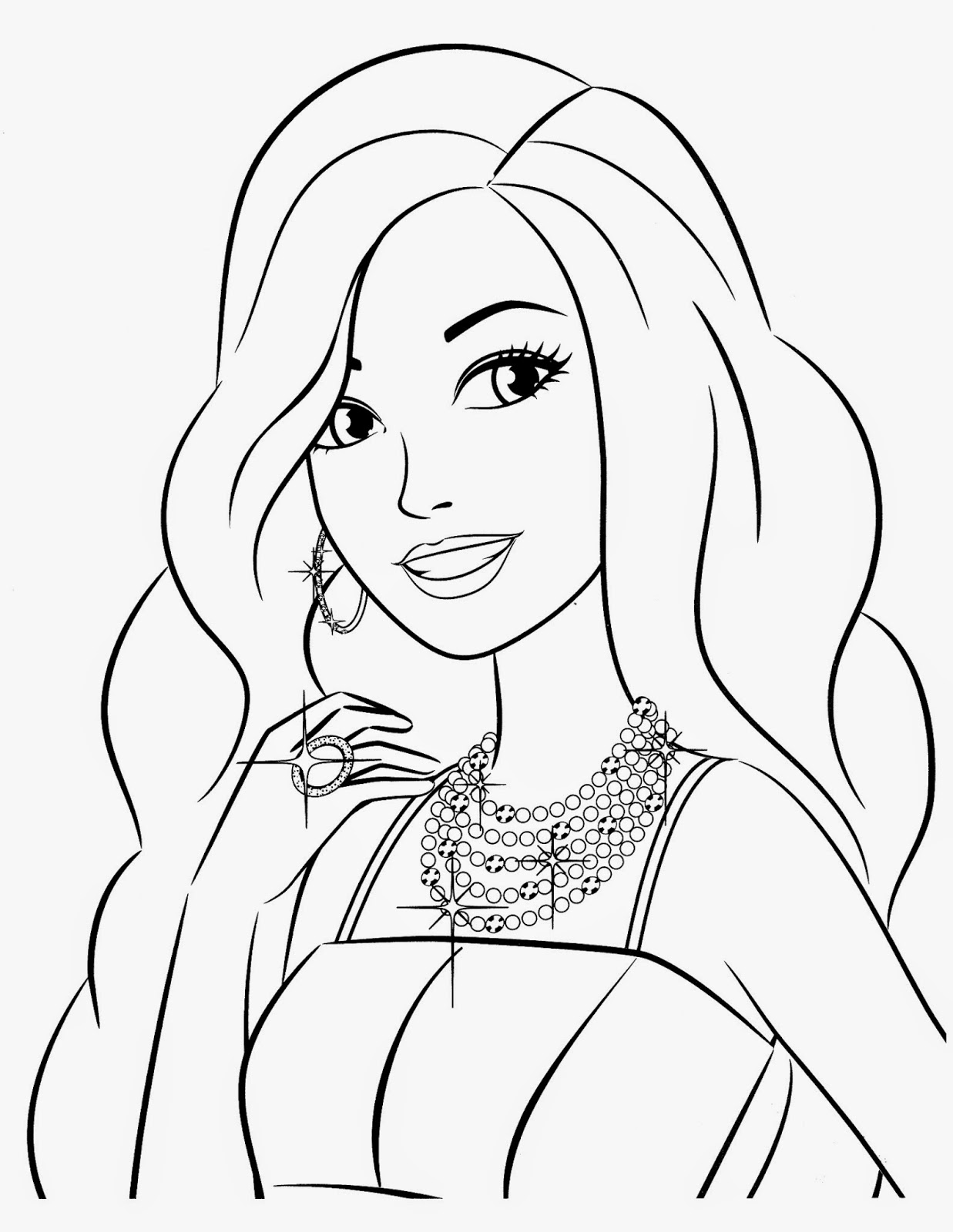 Coloring Pages: Barbie Free Printable Coloring Pages