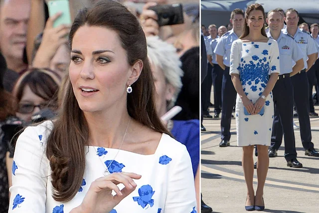 Kate opted for a LK Bennett sheath style dress