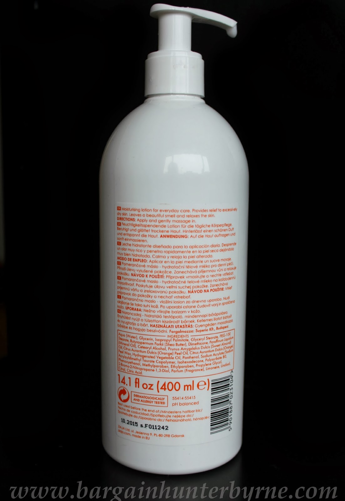 Eimear McElheron Ziaja Orange Butter Body Lotion