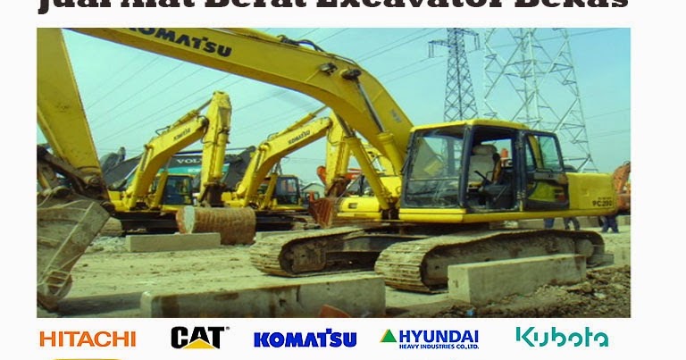 Jual Alat Berat Excavator Bekas - Alat Berat