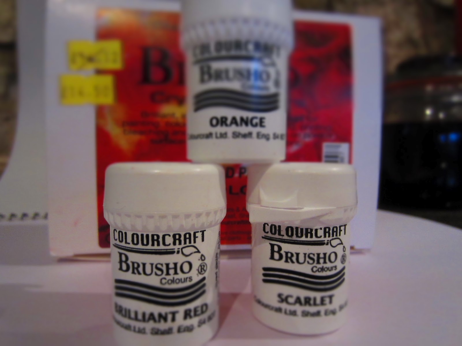 Brusho powders Living to work Working to live