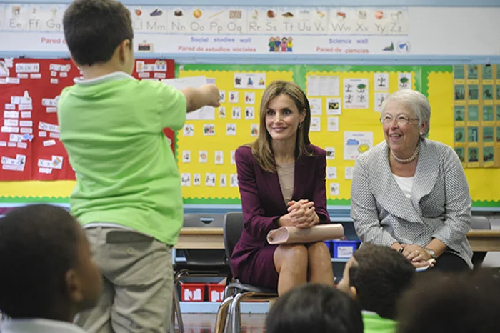 Queen Letizia of Spain Visits Manhattan Elementary School