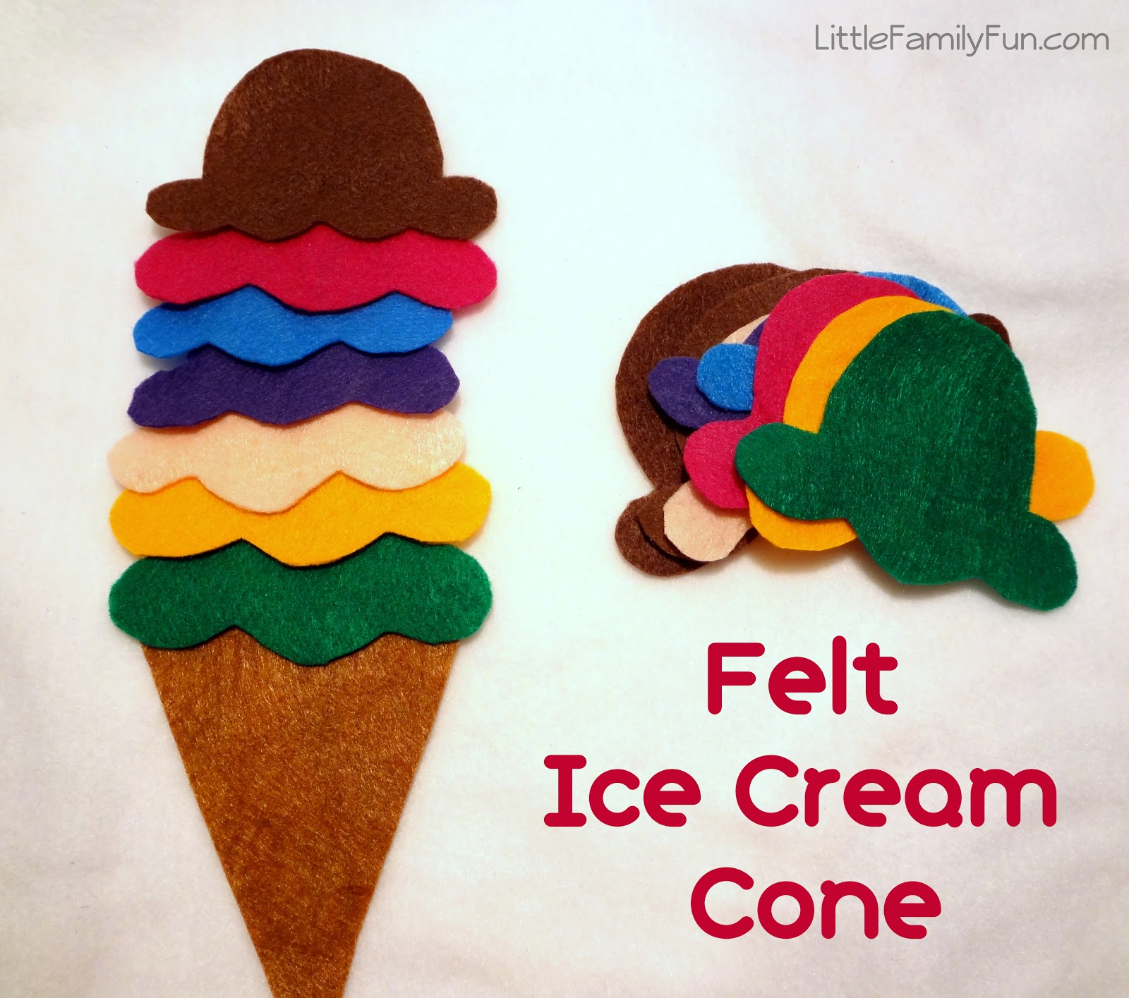 Felt Ice Cream Cones