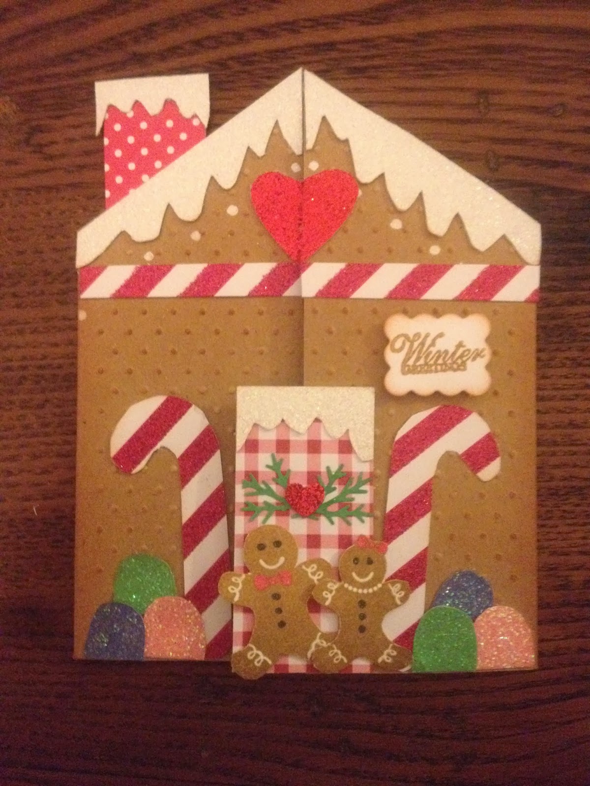 ScrapnSew Granny It's a Gingerbread Christmas Card