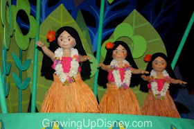 it's a small world, magic kingdom, walt disney world, hula dancers, hawaiian dolls